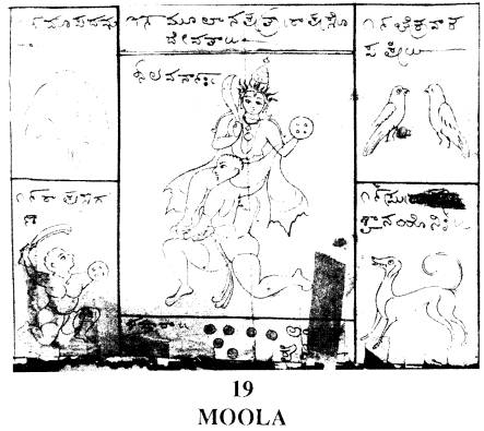 Nirriti (Goddess of Destruction or Alakshmi) Накшатра Mula